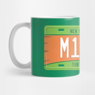 Michelangelo License Plate Mug